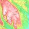 Topografische kaart Fulufjället, hoogte, reliëf