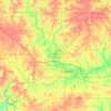 Topografische kaart Stephenson County, hoogte, reliëf