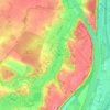 Topografische kaart Eben-Emael, hoogte, reliëf