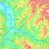 Topografische kaart Langnau im Emmental, hoogte, reliëf