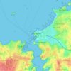 Topografische kaart Saint-Malo, hoogte, reliëf