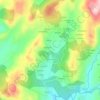 Topografische kaart Aguasantas, hoogte, reliëf