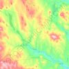 Topografische kaart Groton, hoogte, reliëf