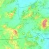 Topografische kaart San Juan, hoogte, reliëf