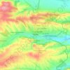 Topografische kaart Chaskovo, hoogte, reliëf