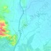 Topografische kaart Alberic, hoogte, reliëf