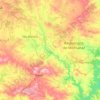 Topografische kaart Rio Degebe, hoogte, reliëf