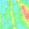 Topografische kaart West Lindsey, hoogte, reliëf