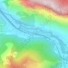 Topografische kaart Sinsat, hoogte, reliëf
