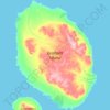 Topografische kaart Graham Island, hoogte, reliëf