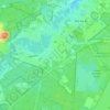 Topografische kaart As, hoogte, reliëf