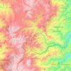 Topografische kaart Marulanda, hoogte, reliëf