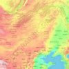 Topografische kaart 内蒙古自治区, hoogte, reliëf