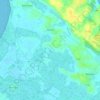 Topografische kaart Moëze, hoogte, reliëf