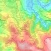 Topografische kaart Requián, hoogte, reliëf