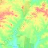 Topografische kaart Yuleba North, hoogte, reliëf