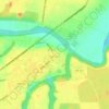 Topografische kaart Dayton, hoogte, reliëf