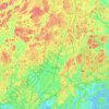 Topografische kaart Vantaa, hoogte, reliëf