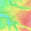Topografische kaart Alfa, hoogte, reliëf