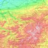 Topografische kaart Hochsauerlandkreis, hoogte, reliëf