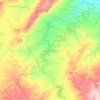Topografische kaart Gaafour, hoogte, reliëf