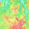 Topografische kaart Masclat, hoogte, reliëf