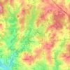 Topografische kaart Meuzac, hoogte, reliëf