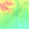 Topografische kaart Comanche County, hoogte, reliëf