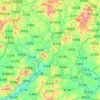 Topografische kaart Longchuan, hoogte, reliëf