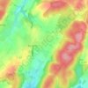 Topografische kaart Avrigney, hoogte, reliëf