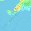 Topografische kaart Chilmark, hoogte, reliëf