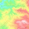Topografische kaart Ala e Vilarinho do Monte, hoogte, reliëf