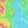 Topografische kaart Pella, hoogte, reliëf