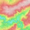 Topografische kaart La Gleize, hoogte, reliëf