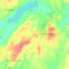 Topografische kaart Llannerch-y-Medd, hoogte, reliëf