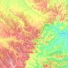 Topografische kaart Monteu Roero, hoogte, reliëf