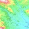 Topografische kaart Callosa d'en Sarrià, hoogte, reliëf