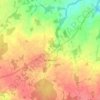 Topografische kaart Le Merzer, hoogte, reliëf