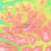 Topografische kaart Trollheimen landskapsvernområde, hoogte, reliëf