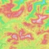 Topografische kaart Annaberg, hoogte, reliëf