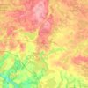 Topografische kaart Indrica, hoogte, reliëf