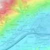 Topografische kaart Montan, hoogte, reliëf
