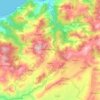 Topografische kaart Dahra, hoogte, reliëf