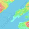 Topografische kaart Frosta, hoogte, reliëf