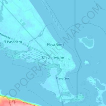 Topografische kaart Chichiriviche, hoogte, reliëf