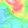 Topografische kaart Pesche, hoogte, reliëf