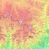 Topografische kaart Mahalangur Himal, hoogte, reliëf