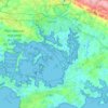 Topografische kaart Golfe du Morbihan, hoogte, reliëf