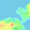 Topografische kaart Benie Island, hoogte, reliëf