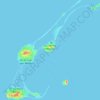 Topografische kaart Les Îles-de-la-Madeleine, hoogte, reliëf